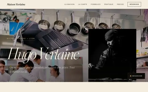 Aperçu du site démo restaurant